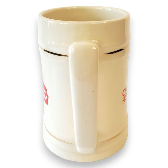 Heinz Chef Francisco Soup Mug Stein Ceramic Gold Trim Vintage Advertising Promo - Picture 4 of 8